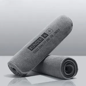 Panno per la pulizia dell'auto peluche spesso cura dell'auto dettagli asciugamano in microfibra con logo personalizzato super assorbente asciugamano per autolavaggio