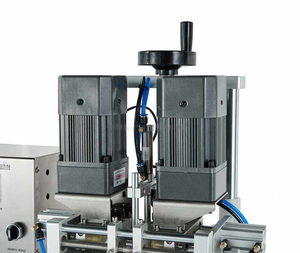 Botella de plástico de escritorio neumática semiautomática Twist off capper tapa selladora máquina taponadora de tornillos - Product Image 3