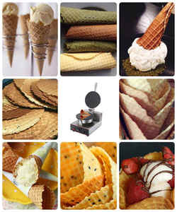 Semi Automatic Commercial Ice Cream <b>Cone</b> Baking Machine Ice Cream <b>Waffle</b> <b>Cone</b> Making Machine for Restaurant Special Snacks - Product Image 4