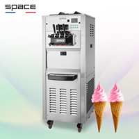 SPACE Pompe à air au sol Alimentation 3 saveurs Yaourt glacé acai Machine à crème glacée molle