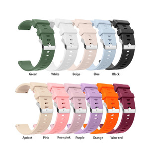<span class=keywords><strong>Bracelet</strong></span> universel 20mm en silicone pour montre intelligente, accessoire compatible <span class=keywords><strong>bracelet</strong></span> pour <span class=keywords><strong>Samsung</strong></span> Galaxy pour Huawei Garmin Smartwatches - Product Image 2