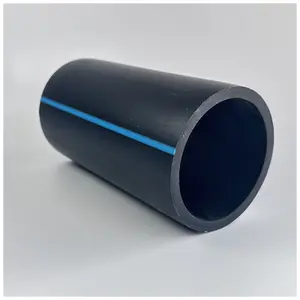 أنابيب البولي إيثيلين عالي الكثافة pn10 pe100 hdpe، أنبوب مياه من البولي إيثيلين عالي الكثافة 110 مم PE100، أنبوب استنزاف تحت الأرض مثقوب من البولي إيثيلين عالي الكثافة بقطر كبير