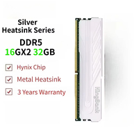 Mémoire RAM DDR5 pour ordinateur de bureau Kingbank 16 Go/32 Go 6000 MHz Haute Vitesse UIDMM Dissipateur de Chaleur ECC intégré pour XMP/EXPO En Stock