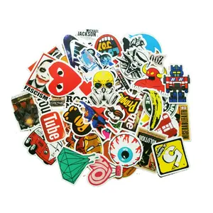 Custom Durable Die Cut Vinyl Stickers Removable Skateboard Band Laptop Bomb Decal Stickers