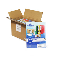 Hojas de etiquetas de película térmica para archivos de oficina, embalaje personalizado, 80 A4, tamaño de letra, impresión impermeable, pegatinas de código de barras