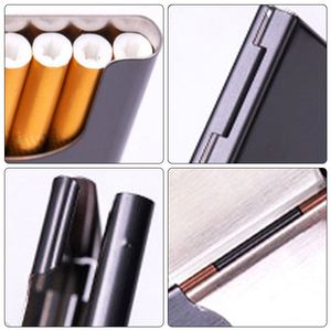 Étui à cigarettes en métal tendance pour la vente en gros, étui créatif avec clip à cigarettes et porte-cartes de visite à couvercle rabattable - Product Image 6