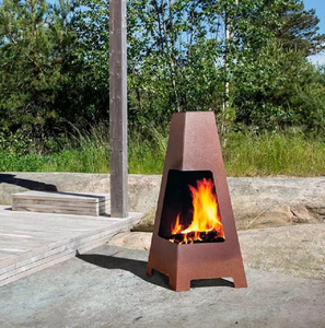 Statua in <span class=keywords><strong>Acciaio</strong></span> Inossidabile dal Design Antico Irregolare e Astratto per Decorazione di Ville e Giardini, in <span class=keywords><strong>Acciaio</strong></span> Corten Arrugginito - Product Image 2