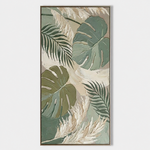 Peinture à l'huile sur toile personnalisée peinte à la main, art floral contemporain, décoration intérieure sans cadre - Product Image 2