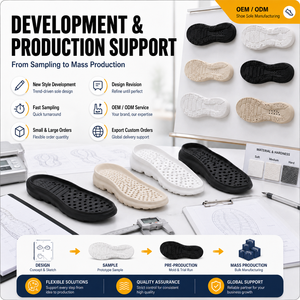 Semelles de chaussures les plus vendues, haute élasticité, légères, en caoutchouc, prix compétitif, <span class=keywords><strong>pour</strong></span> la course et le travail - Product Image 4