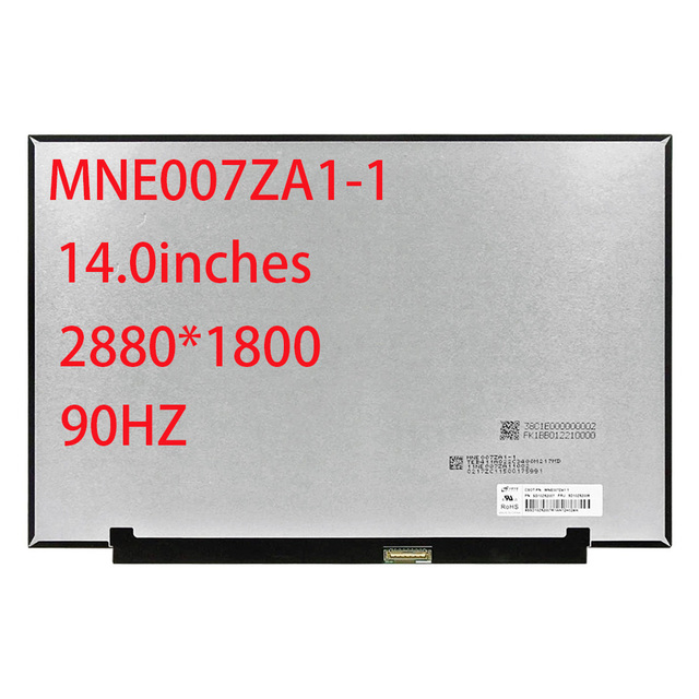 CSOT MNE007ZA1-1 90Hz Laptop Screen 14"  2880*1800 IPS 40pin EDP Notebook LCD Display Panel