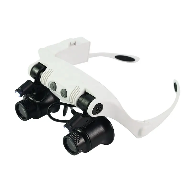 NO.9892GJ-3A 10X 15X 20X 25X Eyewear Glasses Magnifier watch repair Loupe with LED Light