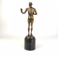 Nouveau Trophée Personnalisé en Bronze Chaud, Sculpture Buste Homme Masque de Clown Sexy, Artisanat Métallique, Meilleur Trophée de Mode pour Vainqueur