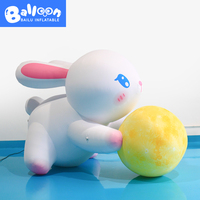 Lapin gonflable personnalisé pour la décoration de festivals, événements festifs et publicité commerciale
