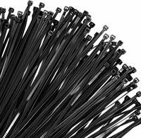 Bridas de nailon autoblocantes de alta resistencia de 4.8*100mm al por mayor, personalizadas, en negro y blanco, de plástico.