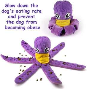 डॉग स्नफ़ल मैट इंटरैक्टिव डॉग खिलौने डॉग प्लश च्यू टॉय स्लो फीडर स्क्वीकी खिलौने - Product Image 3