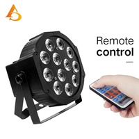Prix d'usine, 12 pièces, projecteur LED PAR 12W, DMX RGBW 4 en 1, projecteur LED PAR pour mariage, fête