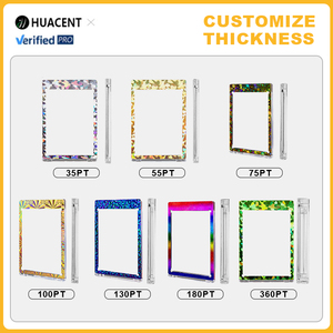 Cao cấp siêu rõ ràng 35-180 PT một cảm ứng Holographic Gradient uv-proof thể thao từ trò chơi kinh doanh thẻ trường Hợp Chủ cho hiển thị - Product Image 5