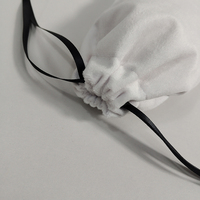 Sac réutilisable en microfibre pour lunettes de natation et bijoux avec cordon de serrage et pelliculage mat
