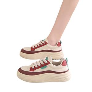 Zapatillas casuales de mujer con punta redonda y cordones, estilo 'Feet Small Explosions', para otoño 2024, versátiles, para estudiantes - Product Image 6