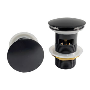 <span class=keywords><strong>Évier</strong></span> escamotable en laiton peint noir, acier inoxydable, 1 1/4 pouce, <span class=keywords><strong>ressort</strong></span> anti-fuite pour lavabo de salle de bain - Product Image 3