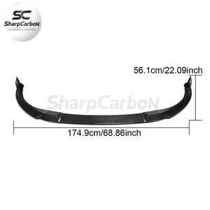 Divisor de Parachoques Delantero de Fibra de Carbono MK8 para VW Volkswagen <span class=keywords><strong>Golf</strong></span> 8 <span class=keywords><strong>VIII</strong></span> GTI 2021 2022 - Product Image 2