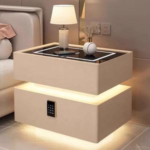 Grandes réductions Table <span class=keywords><strong>de</strong></span> <span class=keywords><strong>chevet</strong></span> en bois <span class=keywords><strong>Suspension</strong></span> <span class=keywords><strong>de</strong></span> style minimaliste avec lumière Table <span class=keywords><strong>de</strong></span> nuit à capteur intelligent - Product Image 4