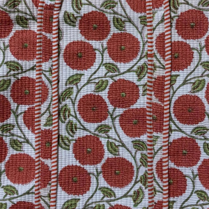 Sac fourre-tout matelassé en coton de qualité supérieure, ensemble de sacs personnalisés à imprimé floral, sac de marché, sac à bandoulière, prix de gros - Product Image 3