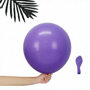 Ballons en latex brillants et colorés de 18 pouces pour les anniversaires, la Saint-Valentin, Noël, Pâques, les mariages, les fêtes et les décorations - Product Image 1