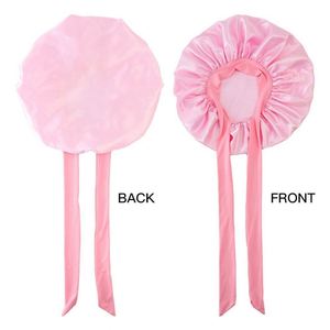 Wholesale Satin <b>Silk</b> Sleeping Blank <b>Bonnet</b> With Tie Band <b>Bonnets</b> for Women Natural Curly <b>Hair</b> - Product Image 4