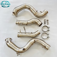 Système de tuyaux en acier inoxydable 304 brossé soudé TIG Rytan pour Mercedes Benz 2020+ GLE63 GLE63S AMG S 4.0T W167