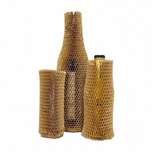 Couverture de protection en papier nid d'abeille rouge pour articles fragiles, papier nid d'abeille entièrement biodégradable, papier kraft - Product Image 5