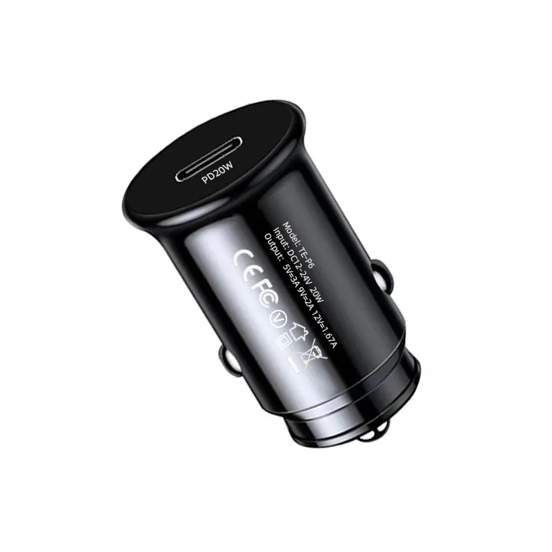 20W PD Type-c อะแดปเตอร์รถชาร์จเร็ว USB Car Charger 20W Fast Car Chargerสําหรับโทรศัพท์ Samsung Huawei ซีเอมีโอ