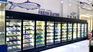 Congélateur vertical commercial pour supermarché, avec porte vitrée, refroidissement par air, pour crème glacée, affichage vertical, contrôle numérique de la température - Product Image 6