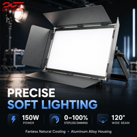 150W Bi-Color Warmweiß LED Studio-Panelleuchte 600 LEDs DMX512 CRI95 IP20 Geräuschlose Softlight für TV-Studio Fotografie