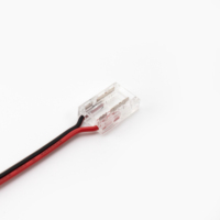 Tira de LED RGB sin soldadura tipo L, conectores de 2 pines, 5mm, 8mm, 10mm, cobre, macho/hembra, luz LED, corriente nominal 2A para aplicaciones de PCB