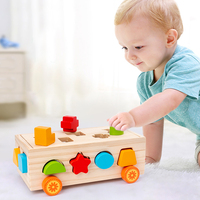 Mainan Edukasi Anak-anak, Mainan Edukasi Anak-anak Montessori Geometris Blok untuk Balita-Beli Mainan Pendidikan Kayu