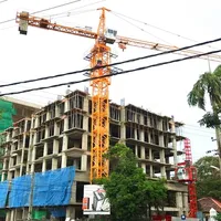 TC7035 Grue à tour Hammerhead 10 tonnes avec roulement de boîte de vitesses moteur haute efficacité pour la construction de bâtiments en Arabie Saoudite