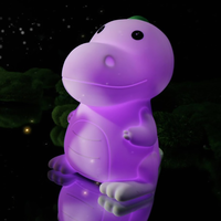 Offre Spéciale enfants cadeau de noël dinosaure conception mignonne led gros cadeau de noël bébé lampe capteur silicone enfants veilleuse
