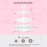 Juego de Soportes para Pastel de Metal Modernos de Alta Calidad, 10 Piezas, Soporte para Pastel de 2 y 3 Niveles, 4 Bandejas para Aperitivos, para Fiestas de Cumpleaños, Baby Shower, Despedidas de Soltera