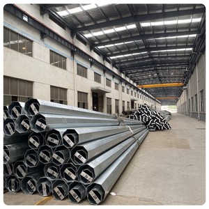 Pali d'acciaio galvanizzati <span class=keywords><strong>NEA</strong></span> Standard per le linee di distribuzione di 13.8kV 69kV da 25FT a 40 FT - Product Image 2