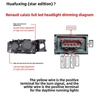 Ensemble de phares pour camions à benne basculante et camions malaxeurs Renault Kerax, conversion de phares LED pour Renault Kerax