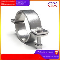 Collier de serrage plat en acier inoxydable OEM personnalisé pour tuyau, fabrication de tôles, estampage, clip de fixation pour tuyau d'eau