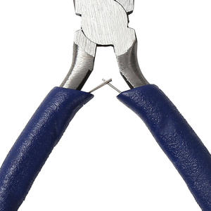 คีมตัดลวดขนาดเล็ก 4.5 นิ้ว สแตนเลส ด้ามจับสีน้ำเงิน คีมสปริงสำหรับงาน DIY - Product Image 4