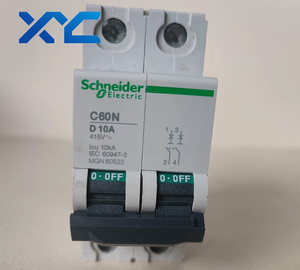 Sch-neider Multi9 C60N MCB M9F12210 2P <span class=keywords><strong>10A</strong></span> Curva D 10kA 100% Nuovo di Zecca Pronto per la Spedizione - Product Image 1