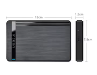 VONN Casing Hard Drive Eksternal Plastik Murah Populer 2.5 Inch, Mendukung HDD SSD 9.5mm UASP SATA ke USB 2.0