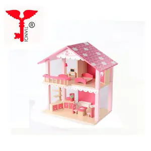 Toys For Kids New New Product Lovely Role Educational 3D Children's Puzzle Miniature DIY Doll House Kit Wooden Toys