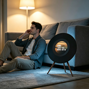 Smart Dynamic Floor <b>Standing</b> <b>Speaker</b> Home Audio System Screen Mirroring Display Music Videos Lyrics or Any Content From Your - Product Image 2