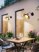 Applique murale LED étanche IP55 en acier inoxydable, alimentée par énergie solaire/électrique, avec garantie de 2 ans, intensité réglable, pour cour extérieure et villa