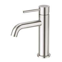Robinet de lavabo monocommande moderne en céramique et acier inoxydable 304 sans plomb, à poser sur le comptoir, pour hôtels