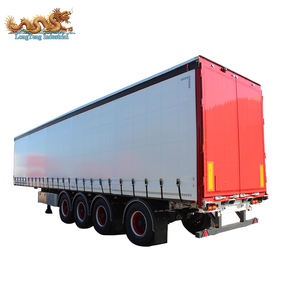 Chine <span class=keywords><strong>Remorque</strong></span> de camion Dry Van 40ft simple ou double rideau en PVC <span class=keywords><strong>semi</strong></span>-<span class=keywords><strong>remorque</strong></span> latérale avec bâche à vendre - Product Image 5
